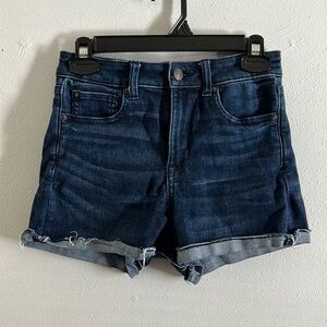 Used Dark Blue Super Hi-Rise Shorties Size 2